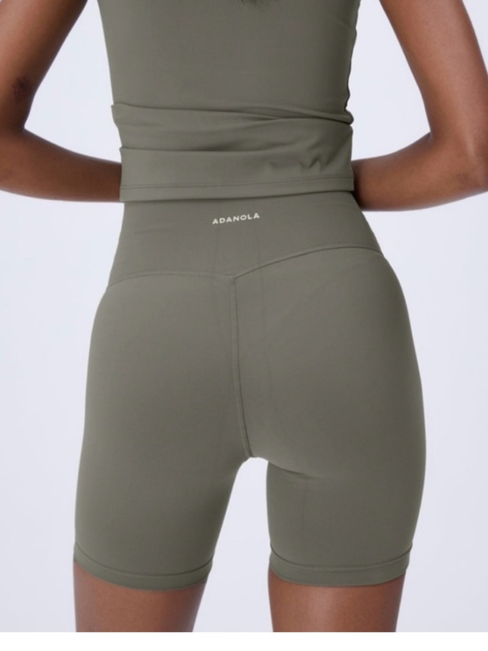 Adanola | Ultimate Crop Shorts | Olive Green | M